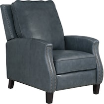 clarkson blue manual recliner   