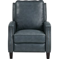 clarkson blue manual recliner   