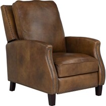 clarkson dark brown recliner   
