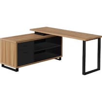claud light brown desk   