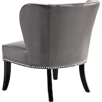 claude gray accent chair   