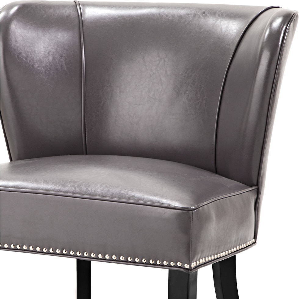 claude gray accent chair   