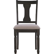 clayes gray and white dining chair   