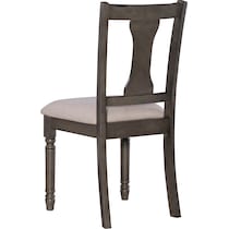 clayes gray and white dining chair   