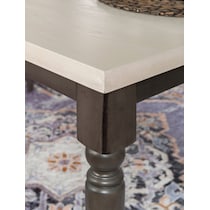 clayes gray and white dining table   