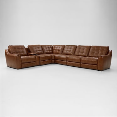 Clayton Dual-Power 7-Piece Sectional with Console