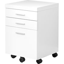 clayton white file cabinet   