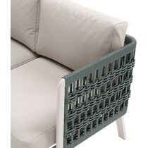clearwater white outdoor sofa   
