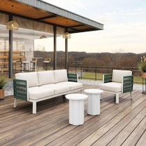 clearwater white outdoor sofa   