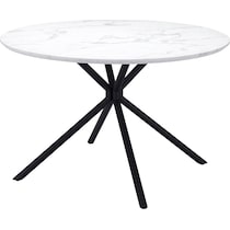 clemens white dining table   