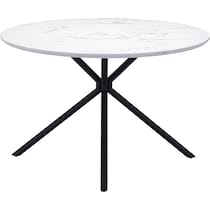 clemens white dining table   