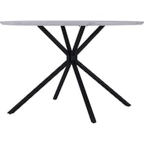 clemens white dining table   