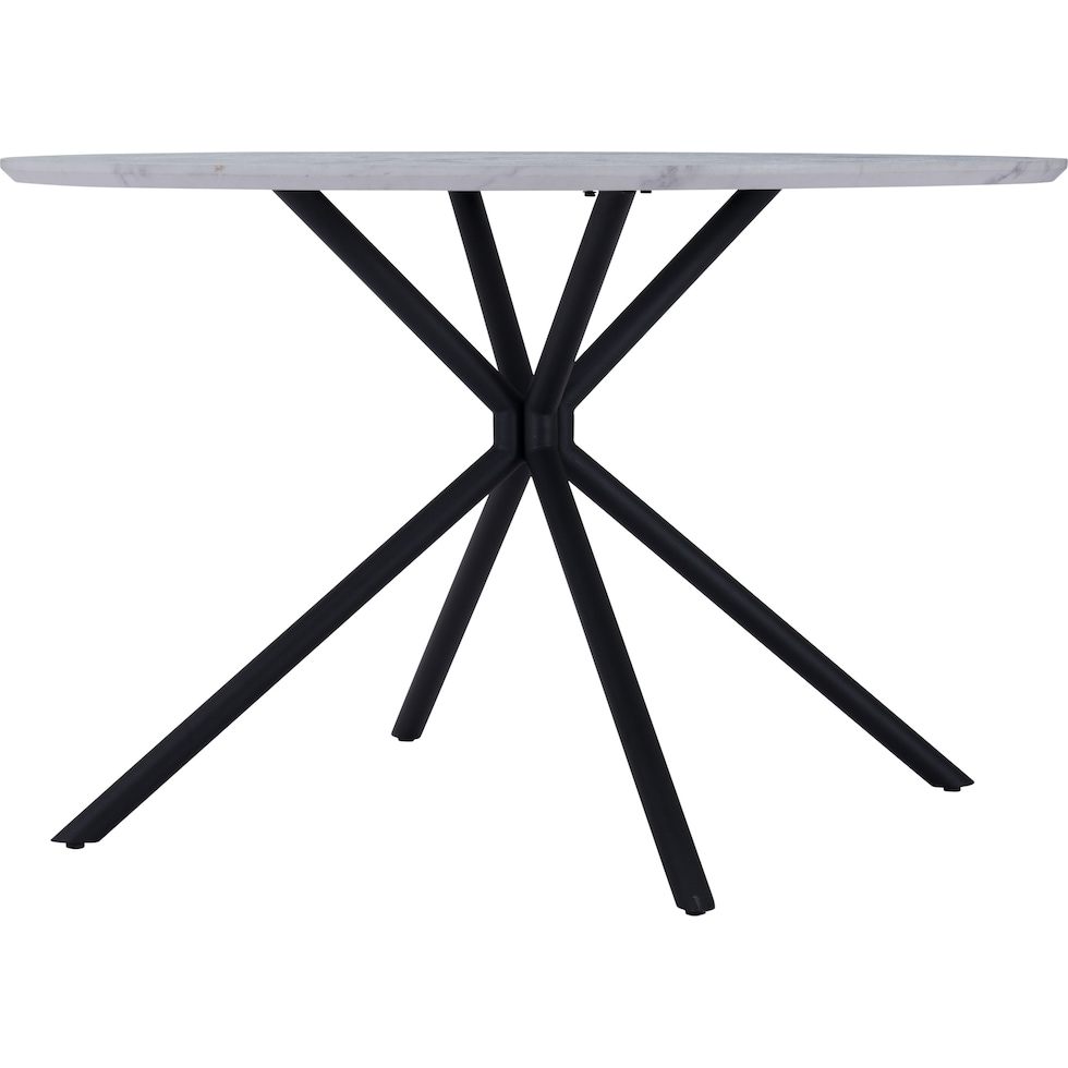 clemens white dining table   