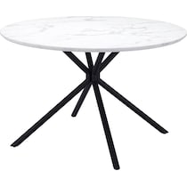 clemens white dining table   