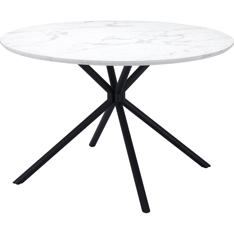 clemens white dining table   