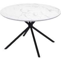 clemens white dining table   