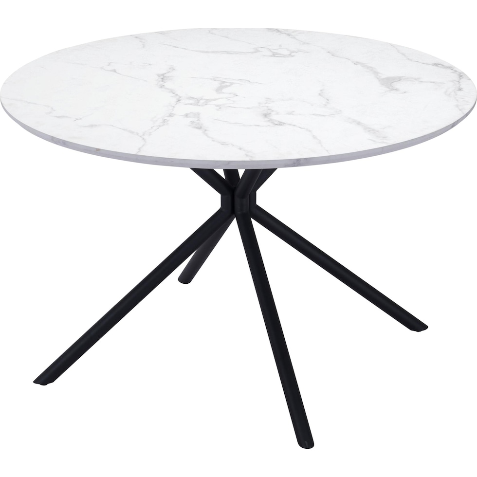 clemens white dining table   