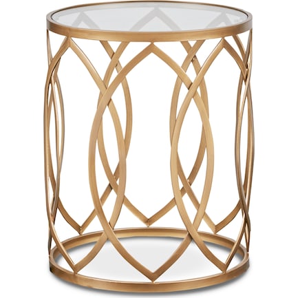 Clemente Accent Table - Gold