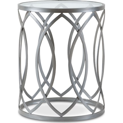 Clemente Accent Table - Silver