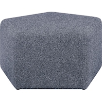 clemont blue ottoman   