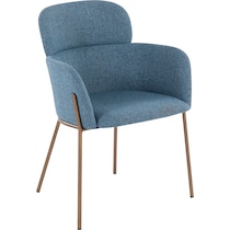 cleo blue dining chair   