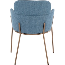 cleo blue dining chair   