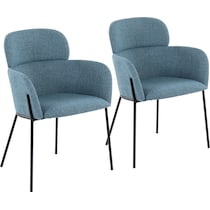 cleo blue dining chair   