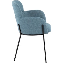 cleo blue dining chair   