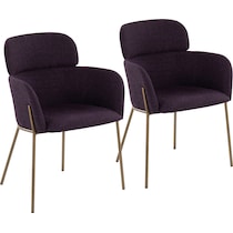 cleo purple dining chair   