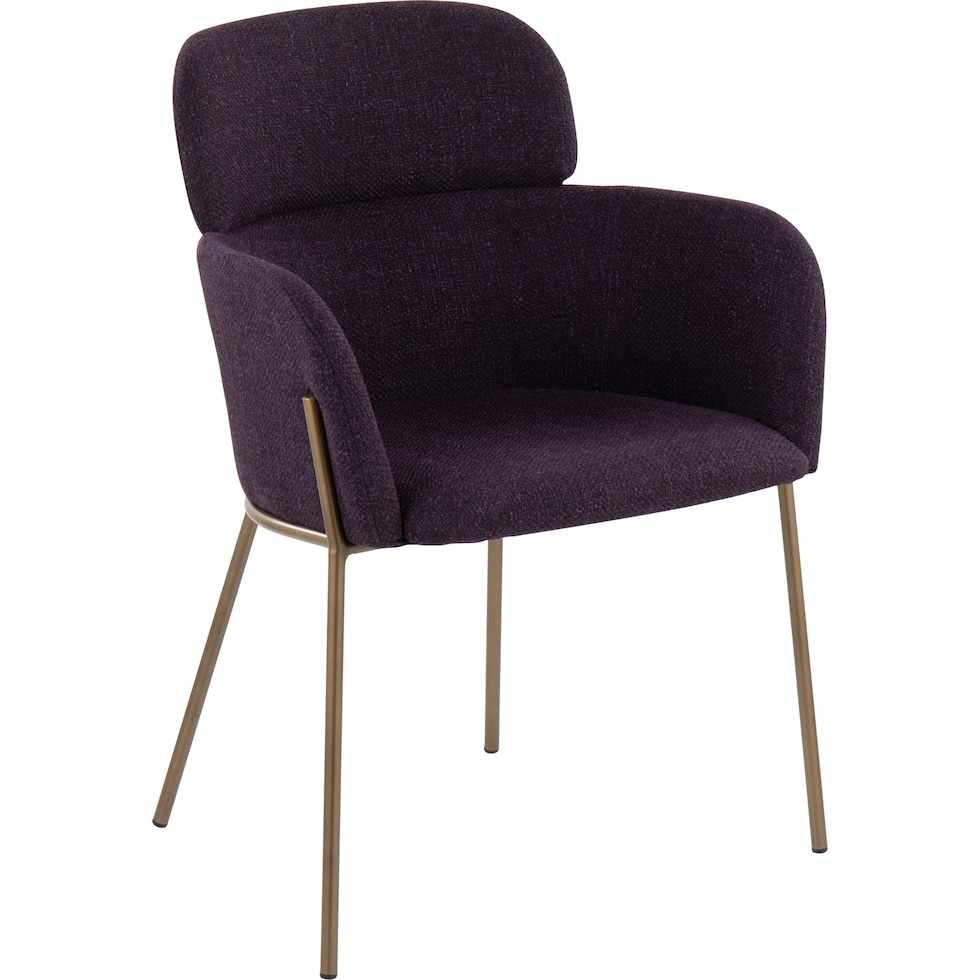 cleo purple dining chair   