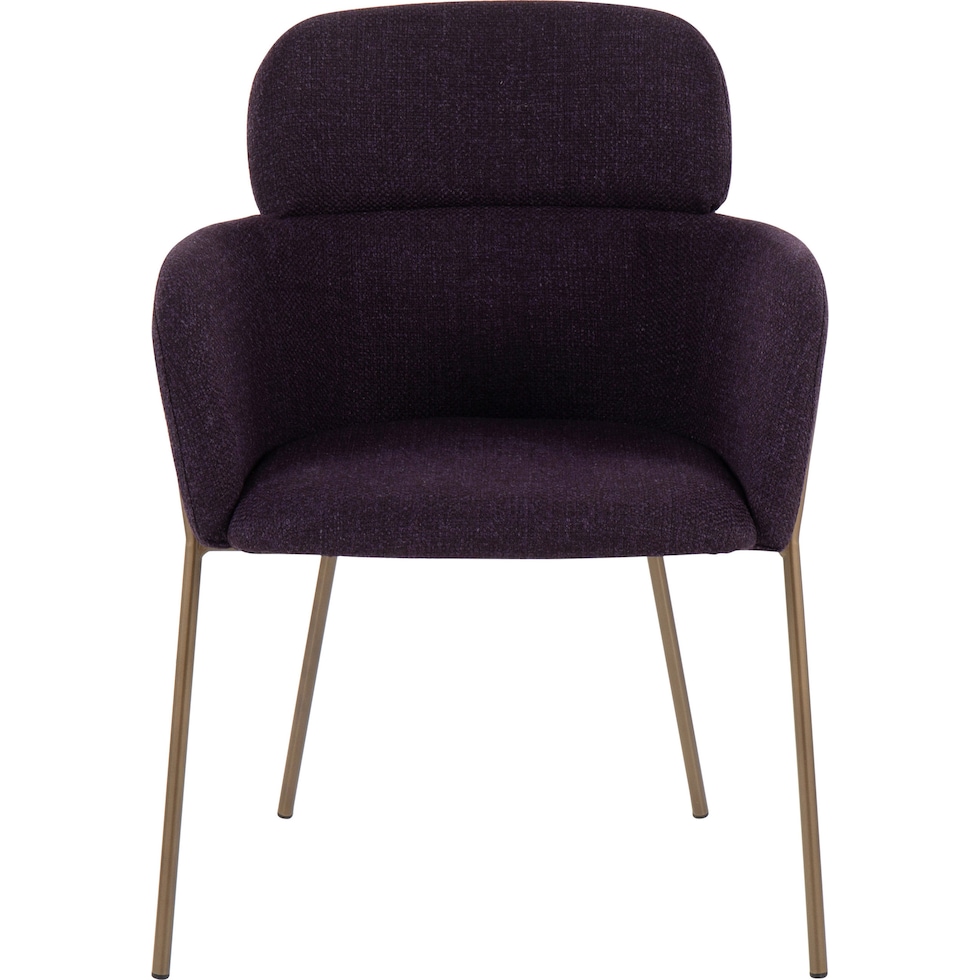cleo purple dining chair   