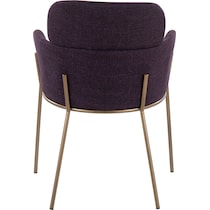 cleo purple dining chair   
