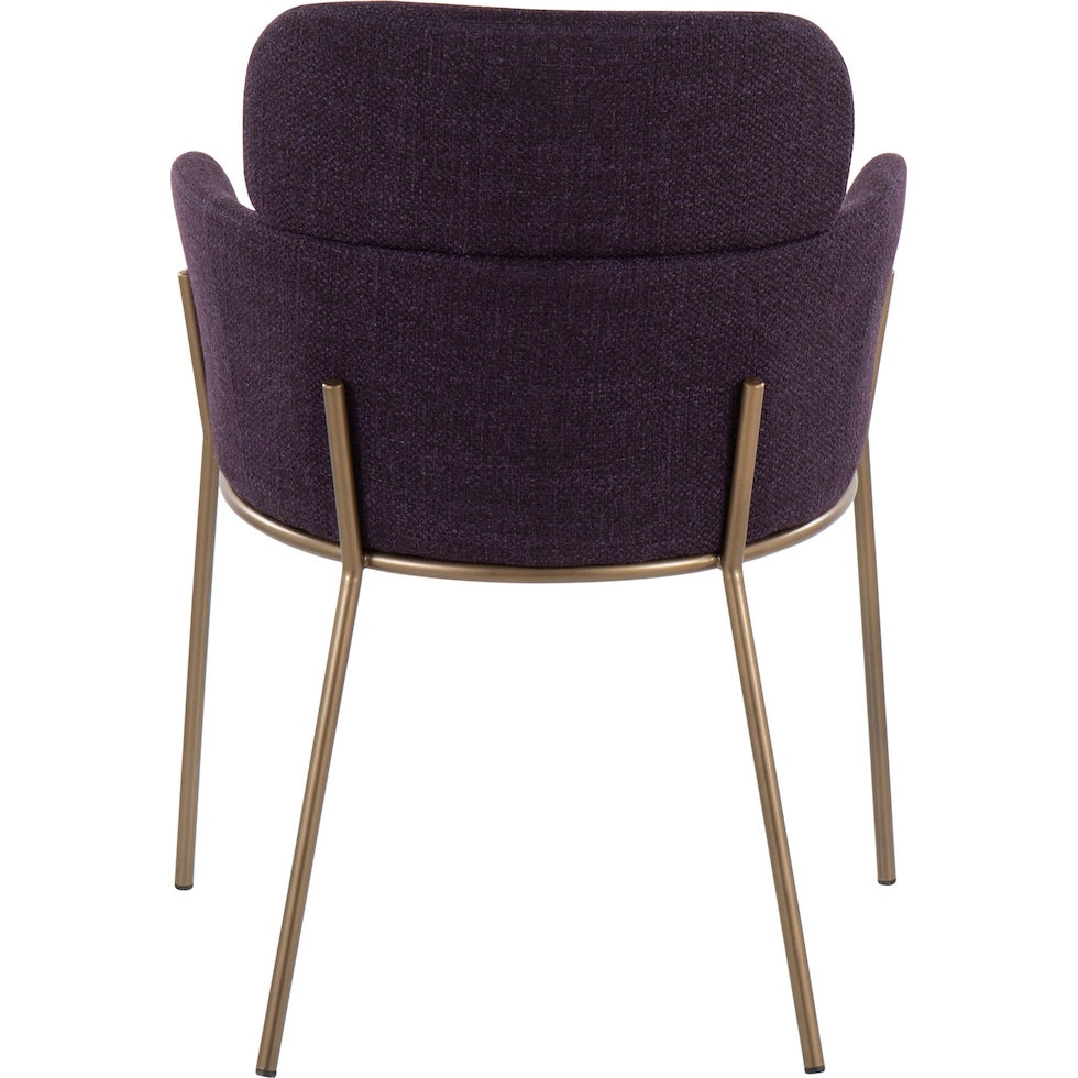 cleo purple dining chair   