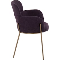 cleo purple dining chair   