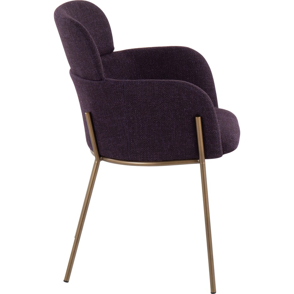 cleo purple dining chair   