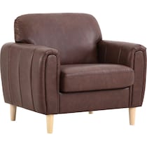 cleva dark brown accent chair   