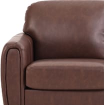 cleva dark brown accent chair   