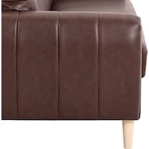 cleva dark brown accent chair   