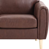 cleva dark brown accent chair   