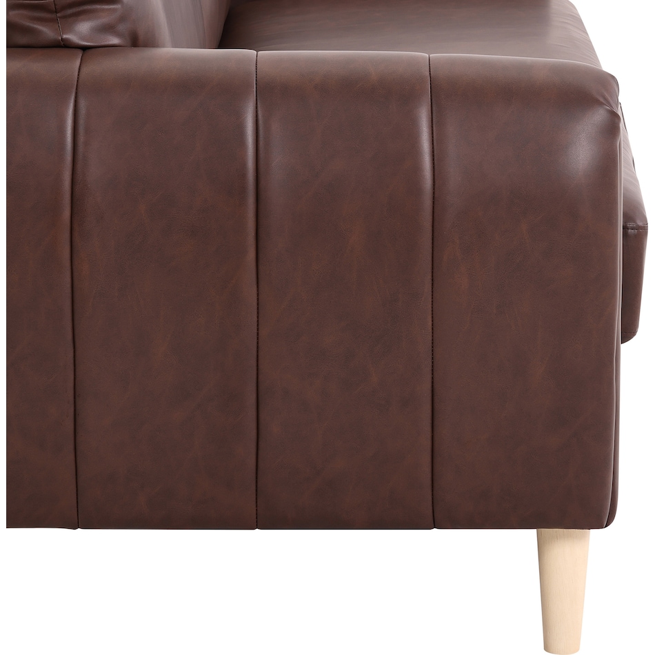 cleva dark brown sofa   