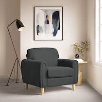 cleva gray accent chair   