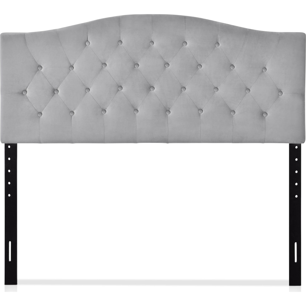 cleva gray full queen headboard   