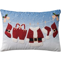 clothesline red accent pillow   