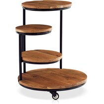 clove dark brown end table   