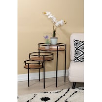 clove dark brown end table   