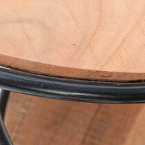 clove dark brown end table   