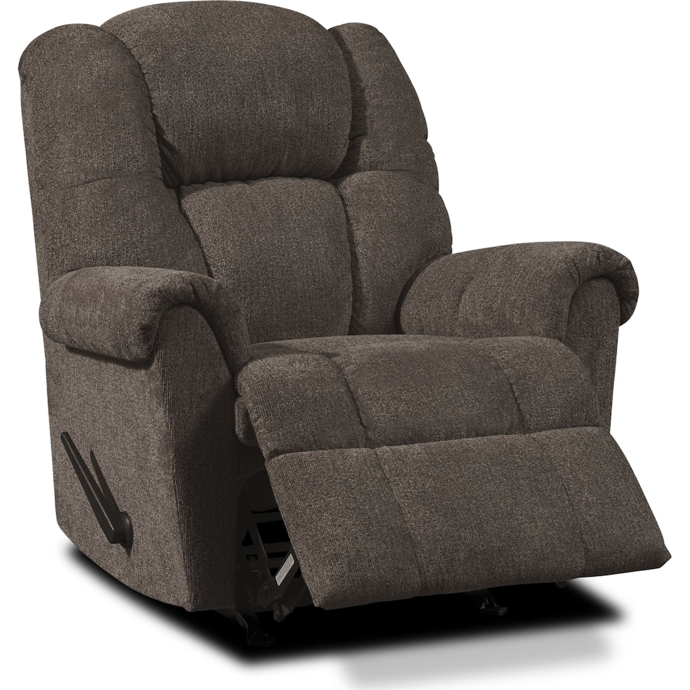 clyde dark brown recliner   