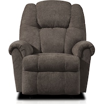 clyde dark brown recliner   