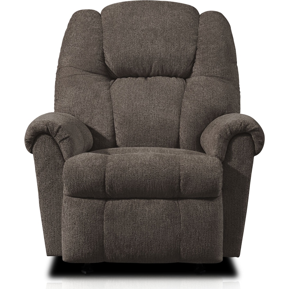 clyde dark brown recliner   