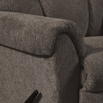 clyde dark brown recliner   